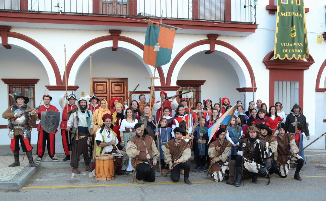 Algunos de los figurantes de la III edición de Medievalia. A.P