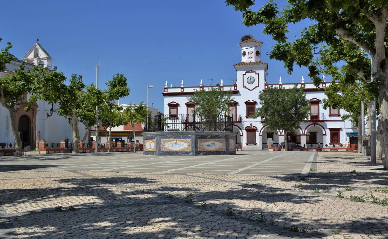 Vista de la plaza de España.