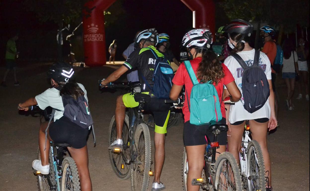 Participantes en la Ruta Ciclista familiar de agosto de 2021.