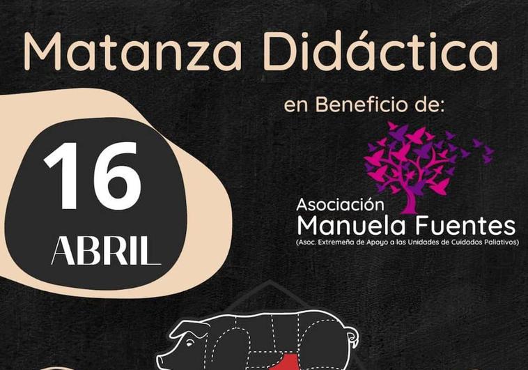La Asociación 'Manuela Fuentes de Apoyo a las Unidades de Cuidados Paliativos' organiza una Matanza Didáctica