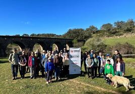 los senderistas participantes en la ruta.