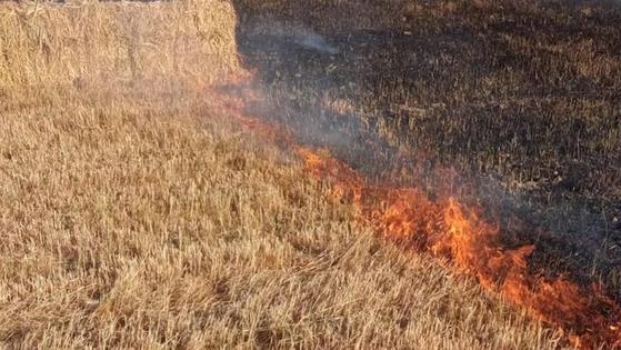 Los Bomberos Voluntarios impiden que se extienda un incendio en Las Campiñas