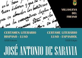 Se abre el plazo de presentación de obras del XXIII Certamen literario 'José Antonio de Saravia'