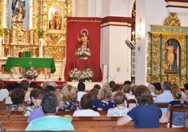 Desarrollo del Triduo en honor a san Ginés, imagen de archivo.