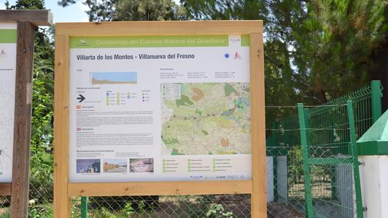 Los cicloturistas contarán con nuevos servicios de la Ciclosenda del Camino Natural del Guadiana