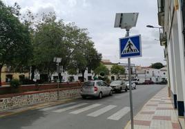 Uno de los pasos de peatones inteligentes.