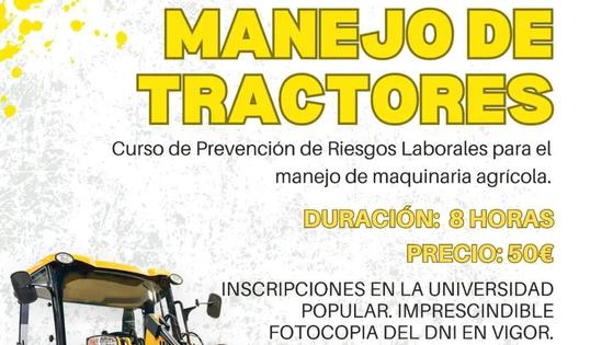 La Universidad Popular oferta los cursos de manejo de motosierra y de tractores