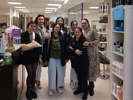 Las alumnas fueron recibidas en Visibel.