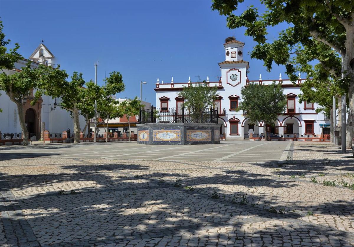 Plaza de España de la localidad.