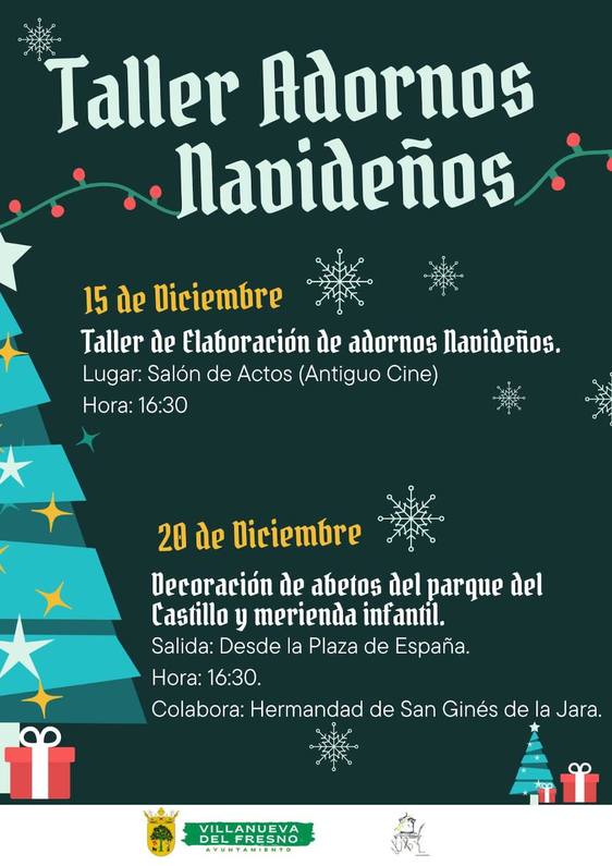 El parque del Castillo será decorado con adornos hechos a mano en un taller navideño