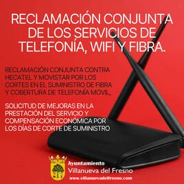 La localidad hará una reclamación conjunta a Ecatel y Movistar por los cortes y la deficiente cobertura