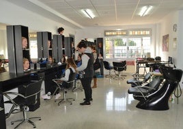 Instalaciones de la peluquería del IESO San Ginés.
