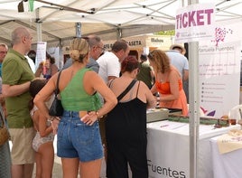 Taquilla de la Asociación 'Manuela Fuentes'.