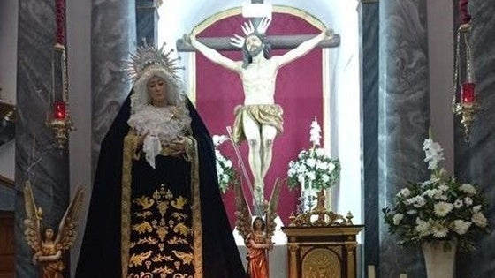 La Virgen de la Soledad se mantendrá fuera de la hornacina por el mal estado de la misma