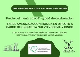 La AECC organiza una comida solidaria con música en vivo y bingo