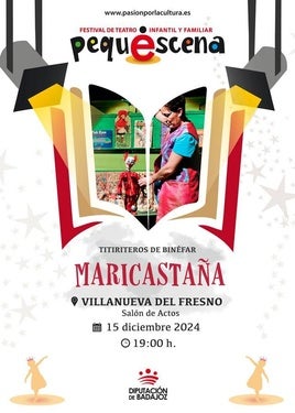 El teatro de títeres 'Maricastaña' abre las actuaciones de la programación navideña