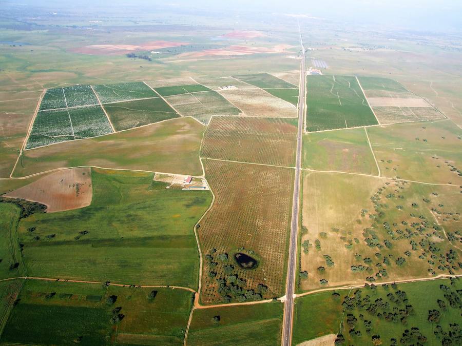 Vista aérea de los Bienes Comunales. CEDIDA 