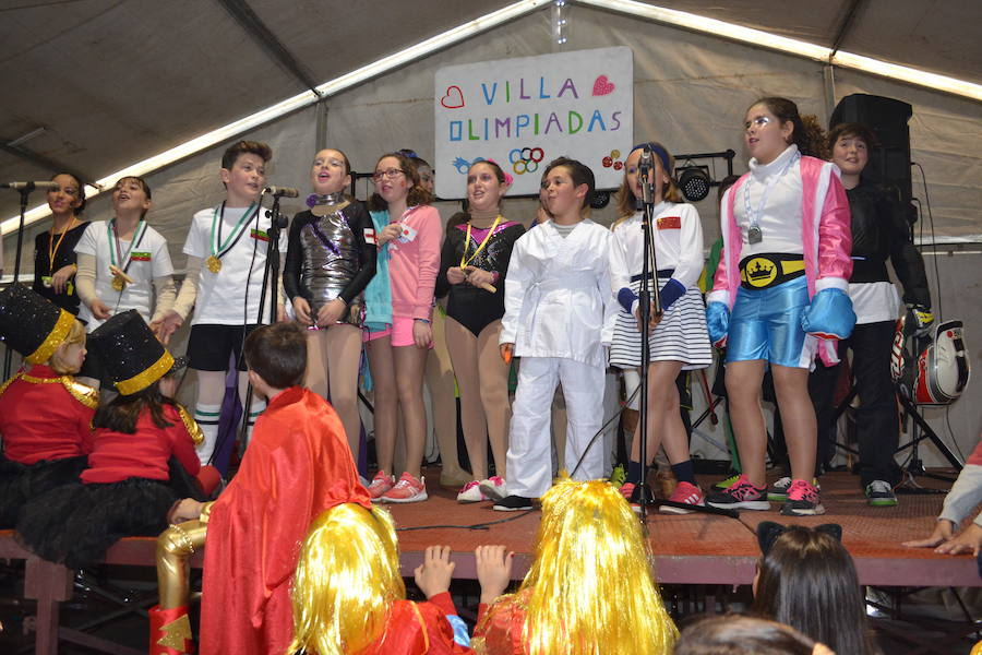 Villaolimpiada en plena actuación. A.P