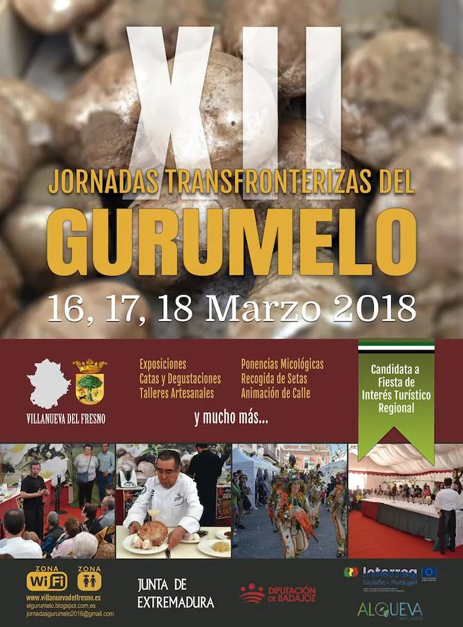 Cartel anunciador de las XII Jornadas Transfronterizas del Gurumelo.