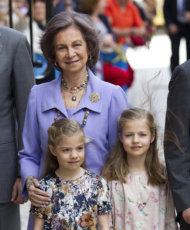 Los Reyes y los Príncipes acuden a la Misa del Domingo de Pascua