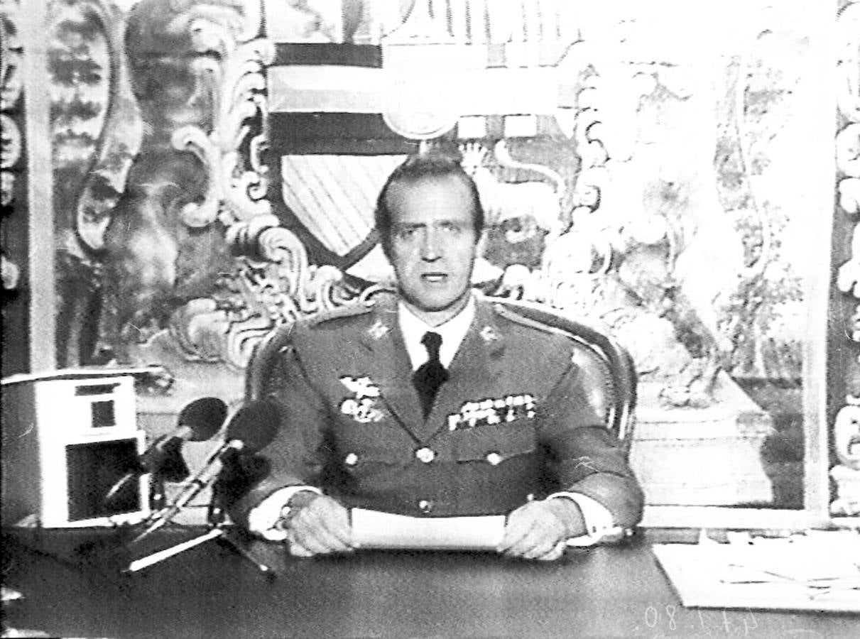 El intento de Golpe de Estado. El Rey Juan Carlos habló ante todos los españoles tras la intentona golpista del 23-F de 1981.