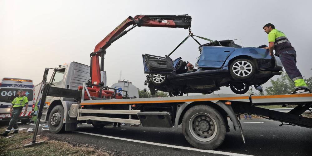 Accidente multiple en Cabezón de la Sal