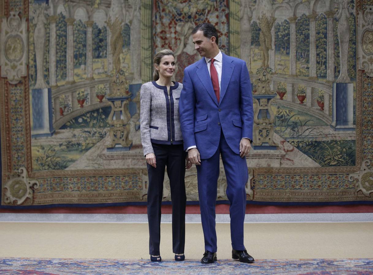 Los Reyes, antes del acto.