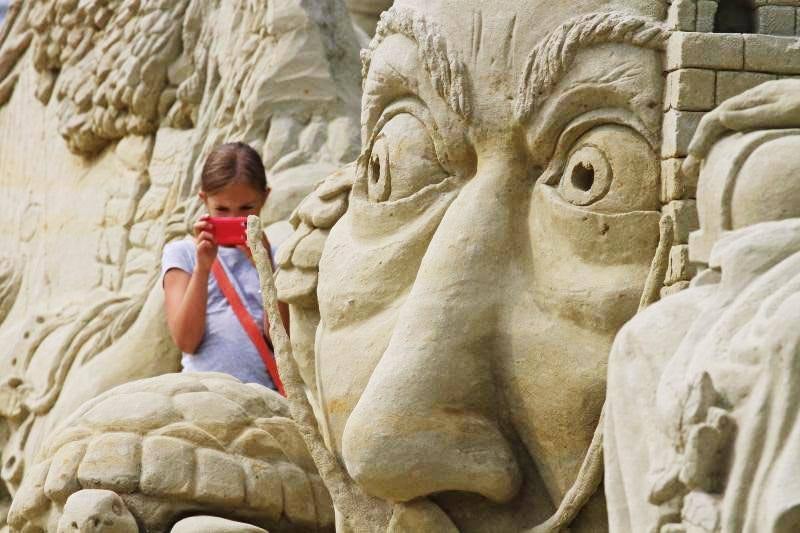 Festival de la arena en Lednice, Moravia del Sur, a 50 km al sur de Brno. AFP/Radek Mica