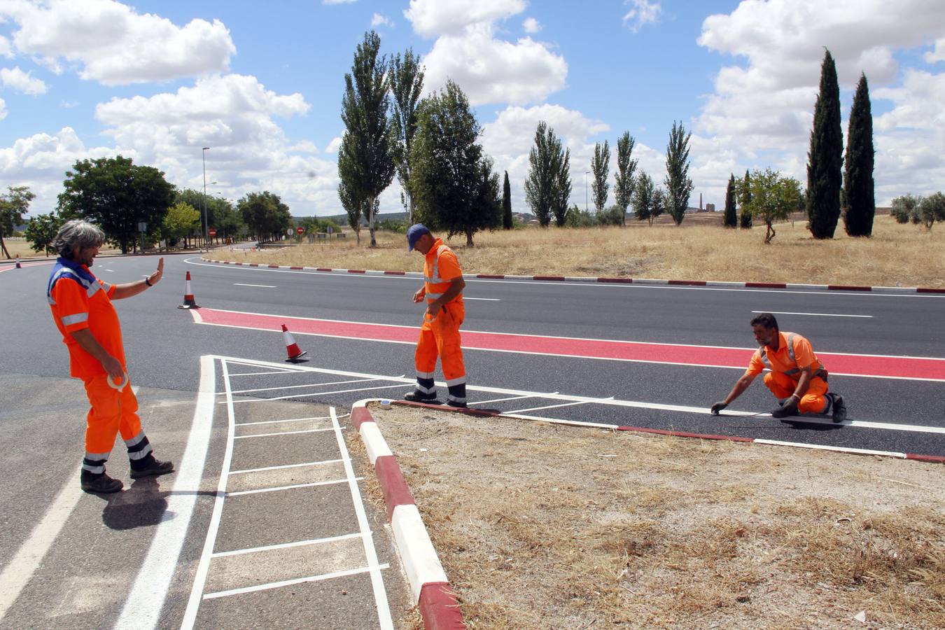 Carril-bici para las rotondas de la N-630 en Cáceres