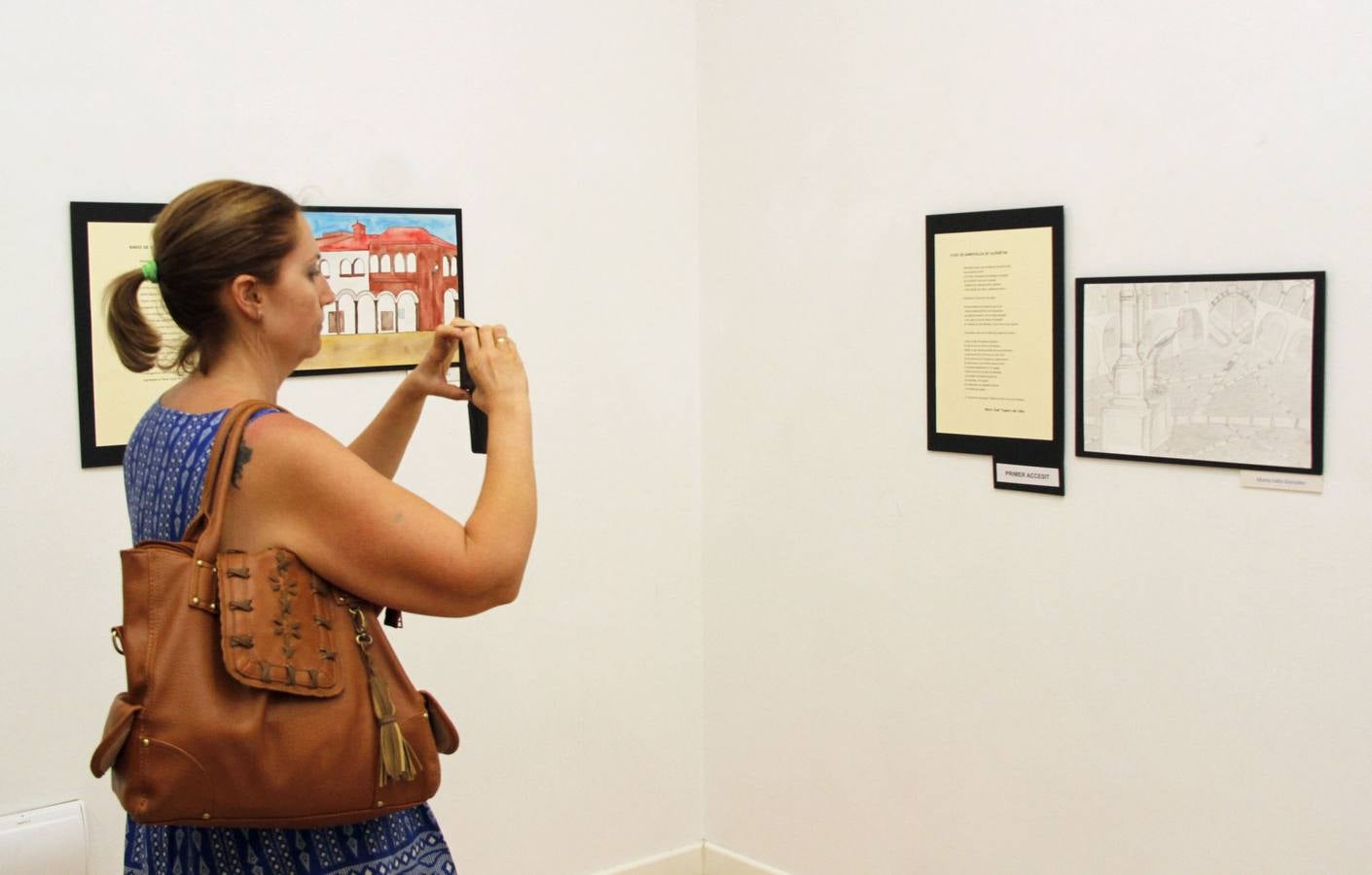 Exposición de poemas y pinturas sobre la Plaza Porticada de Garrovillas