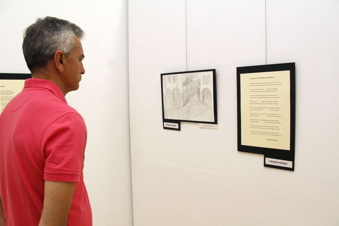 Exposición de poemas y pinturas sobre la Plaza Porticada de Garrovillas