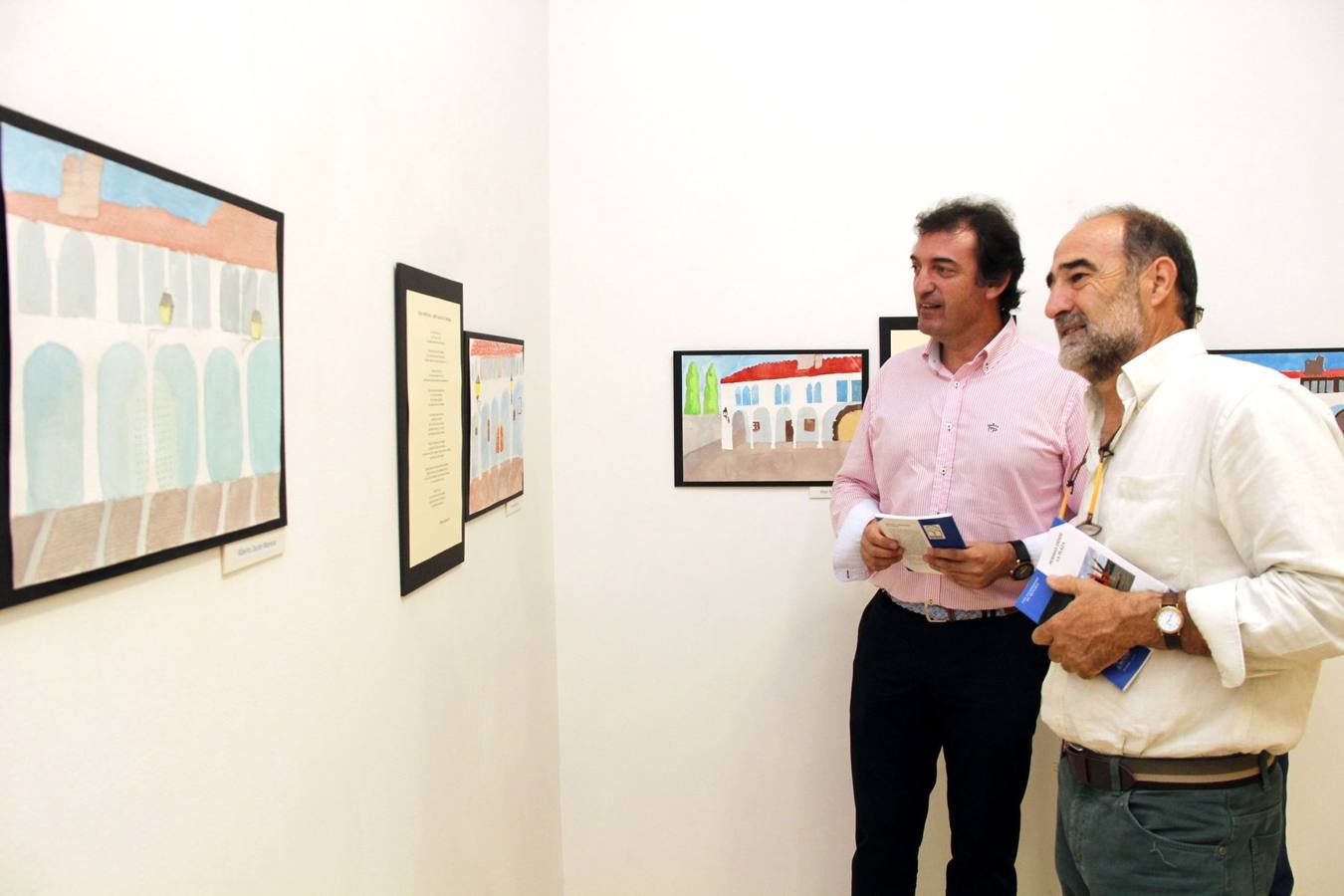 Exposición de poemas y pinturas sobre la Plaza Porticada de Garrovillas