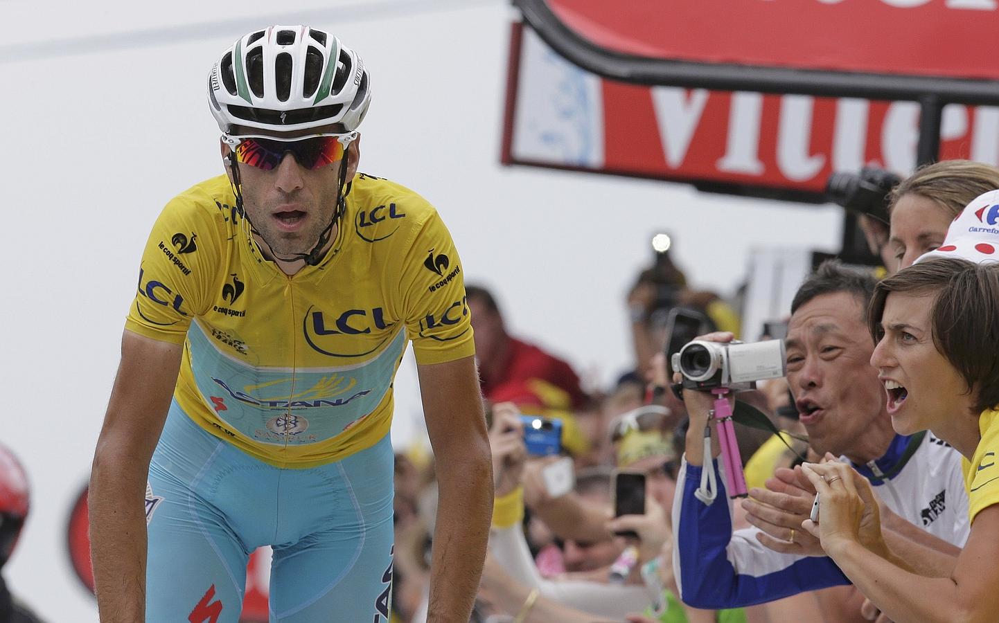Nibali, durante la decimoctava etapa del Tour