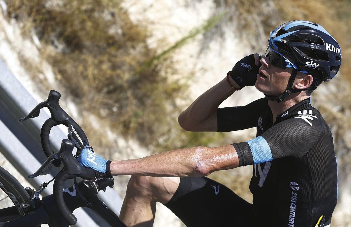 Christhopher Froome, durante la quinta etapa de La Vuelta