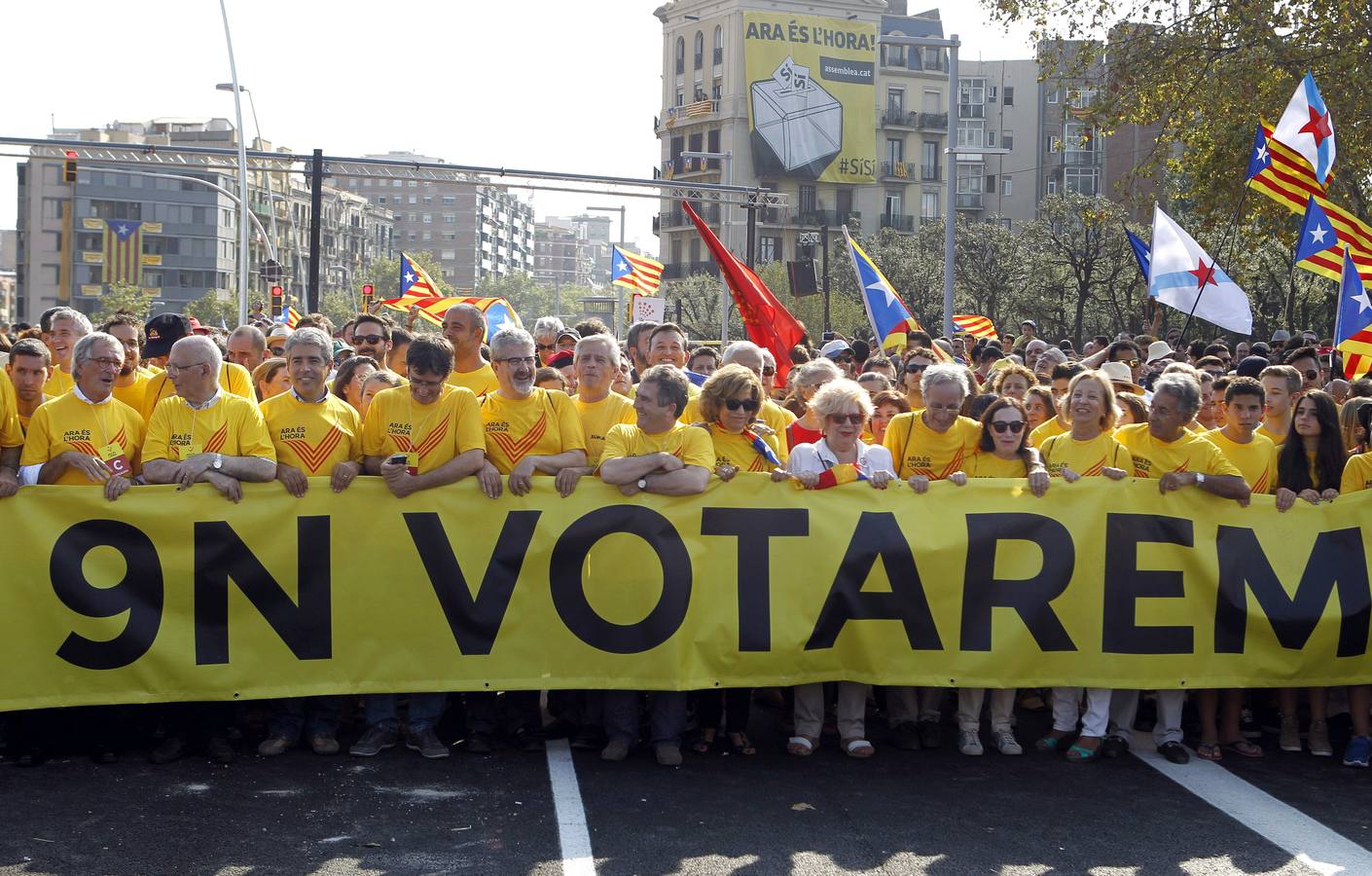 La &#039;V&#039; catalana reúne a más de medio millón de personas