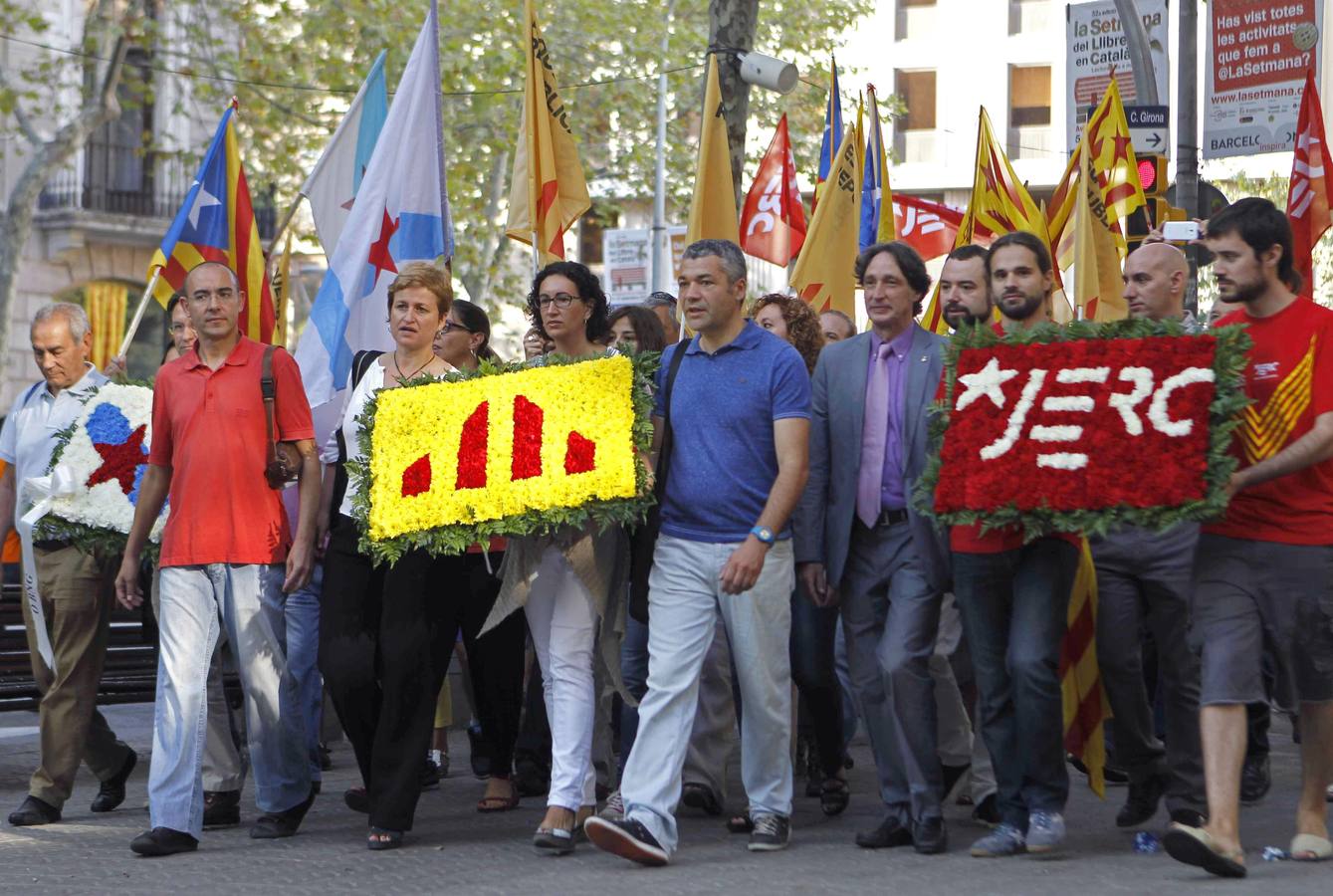 Primer acto de la Diada en Barcelona
