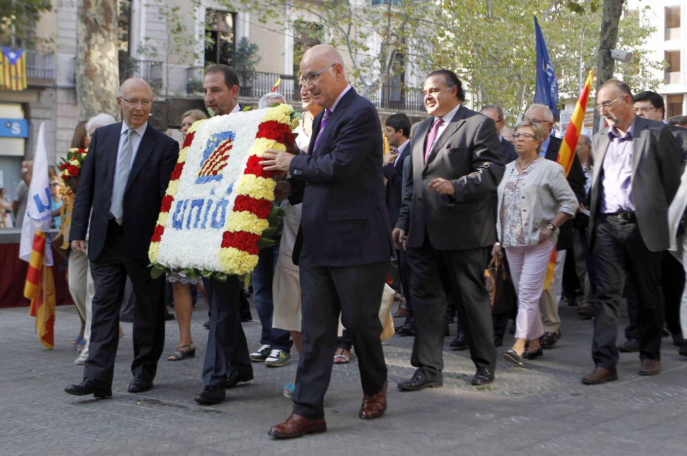 Primer acto de la Diada en Barcelona