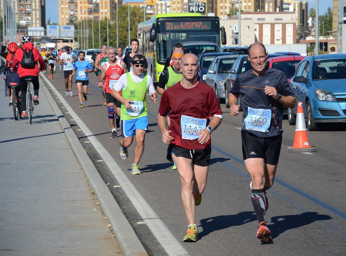 (II) Durante el recorrido de la Media Maratón Elvas-Badajoz