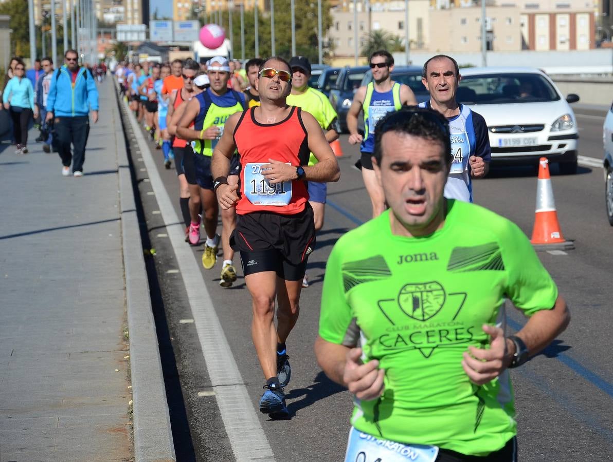 (II) Durante el recorrido de la Media Maratón Elvas-Badajoz
