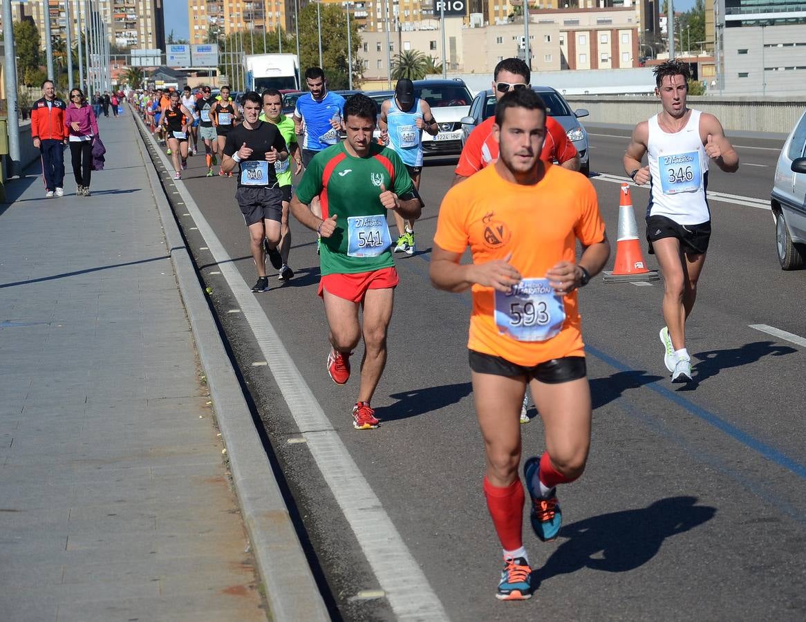 (II) Durante el recorrido de la Media Maratón Elvas-Badajoz
