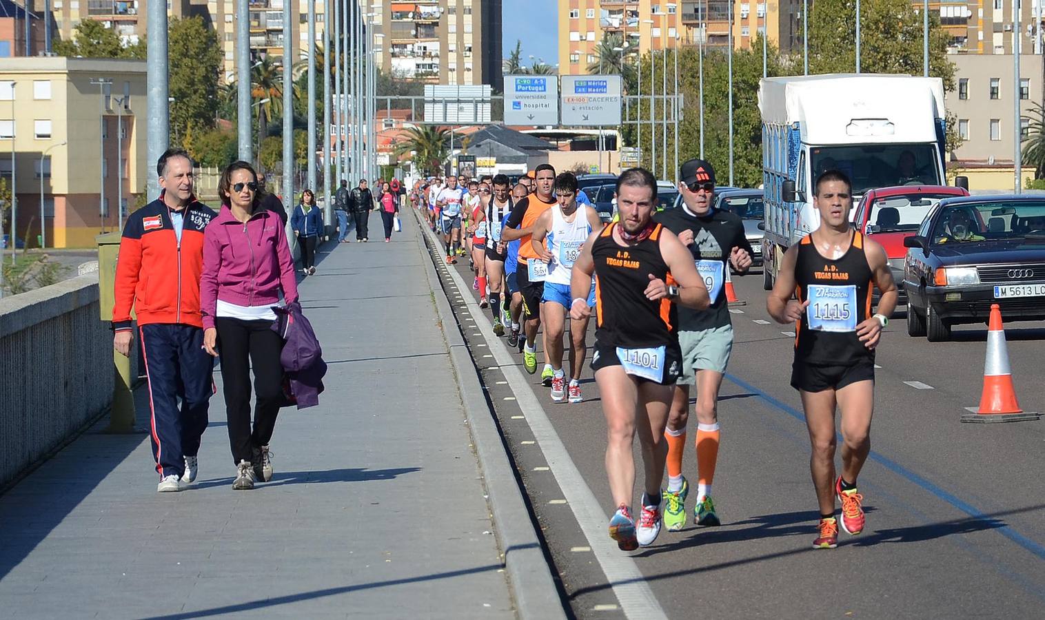 (II) Durante el recorrido de la Media Maratón Elvas-Badajoz