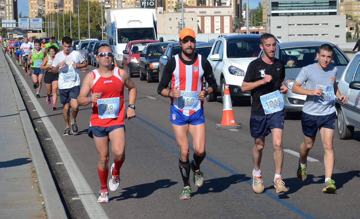 (II) Durante el recorrido de la Media Maratón Elvas-Badajoz