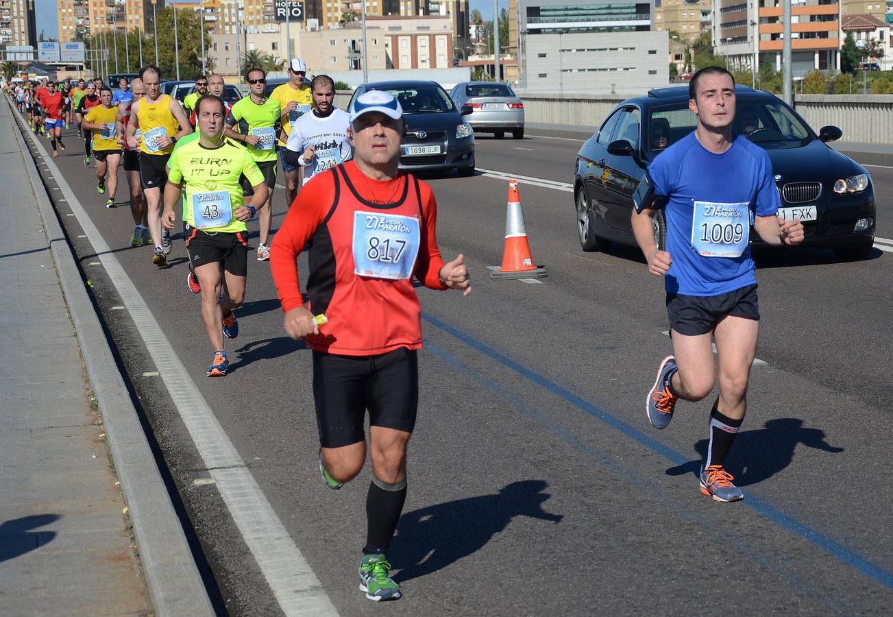 (II) Durante el recorrido de la Media Maratón Elvas-Badajoz