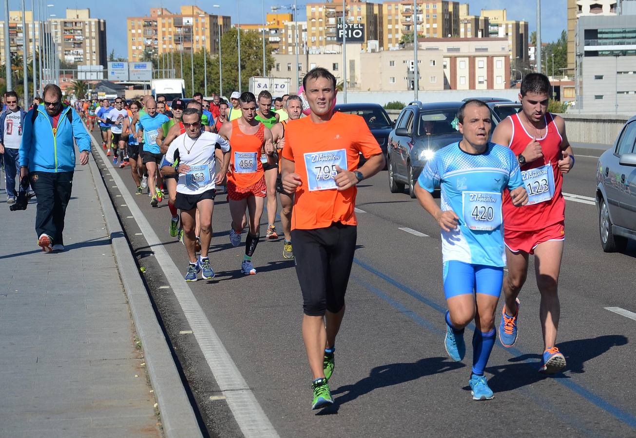 (II) Durante el recorrido de la Media Maratón Elvas-Badajoz