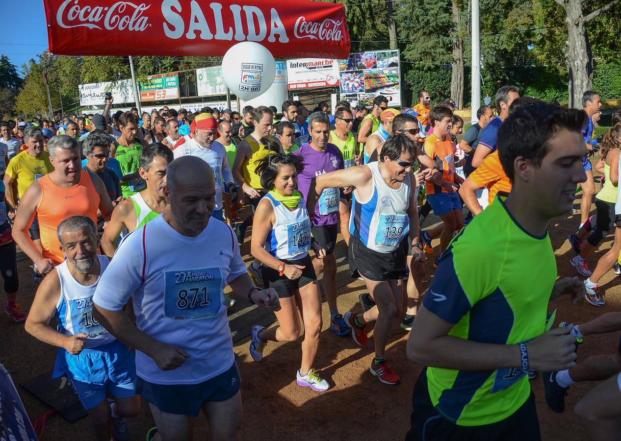 Salida de la Media Maratón Elvas-Badajoz
