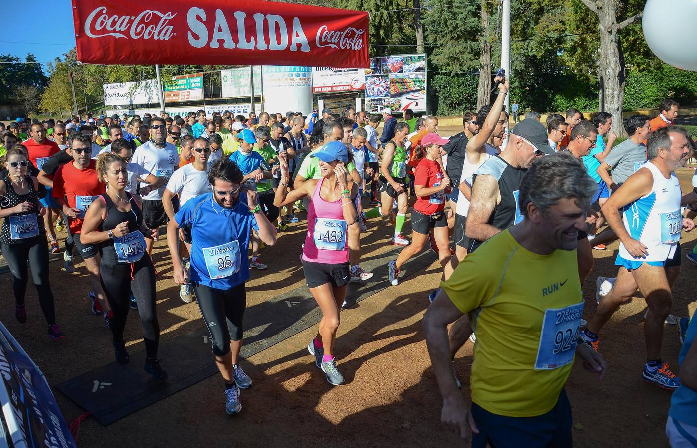 Salida de la Media Maratón Elvas-Badajoz