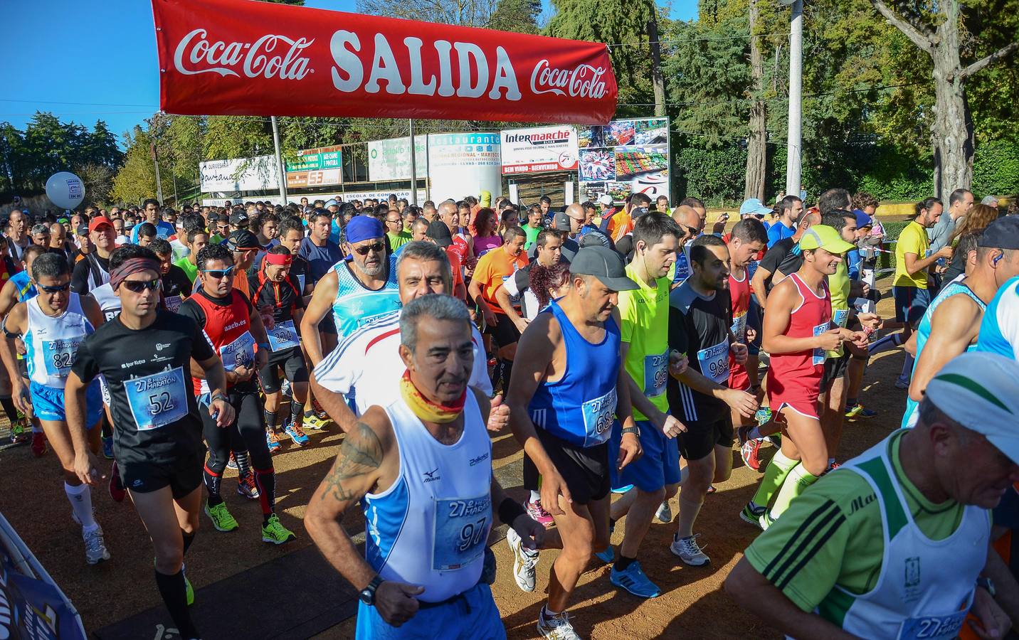 Salida de la Media Maratón Elvas-Badajoz