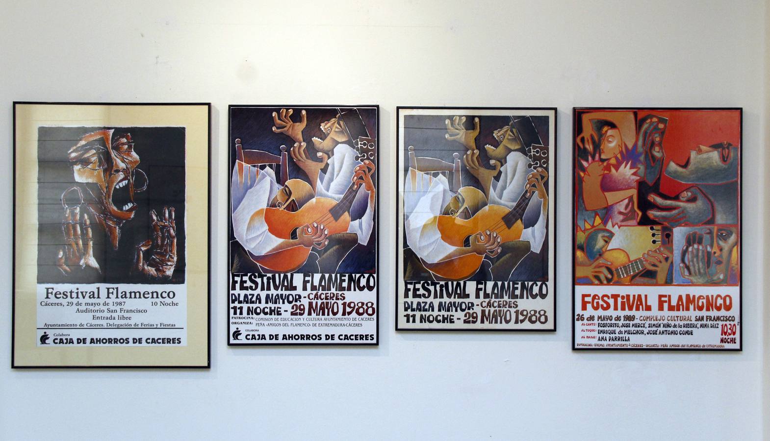 Exposición de discos y carteles del Festival Flamenco