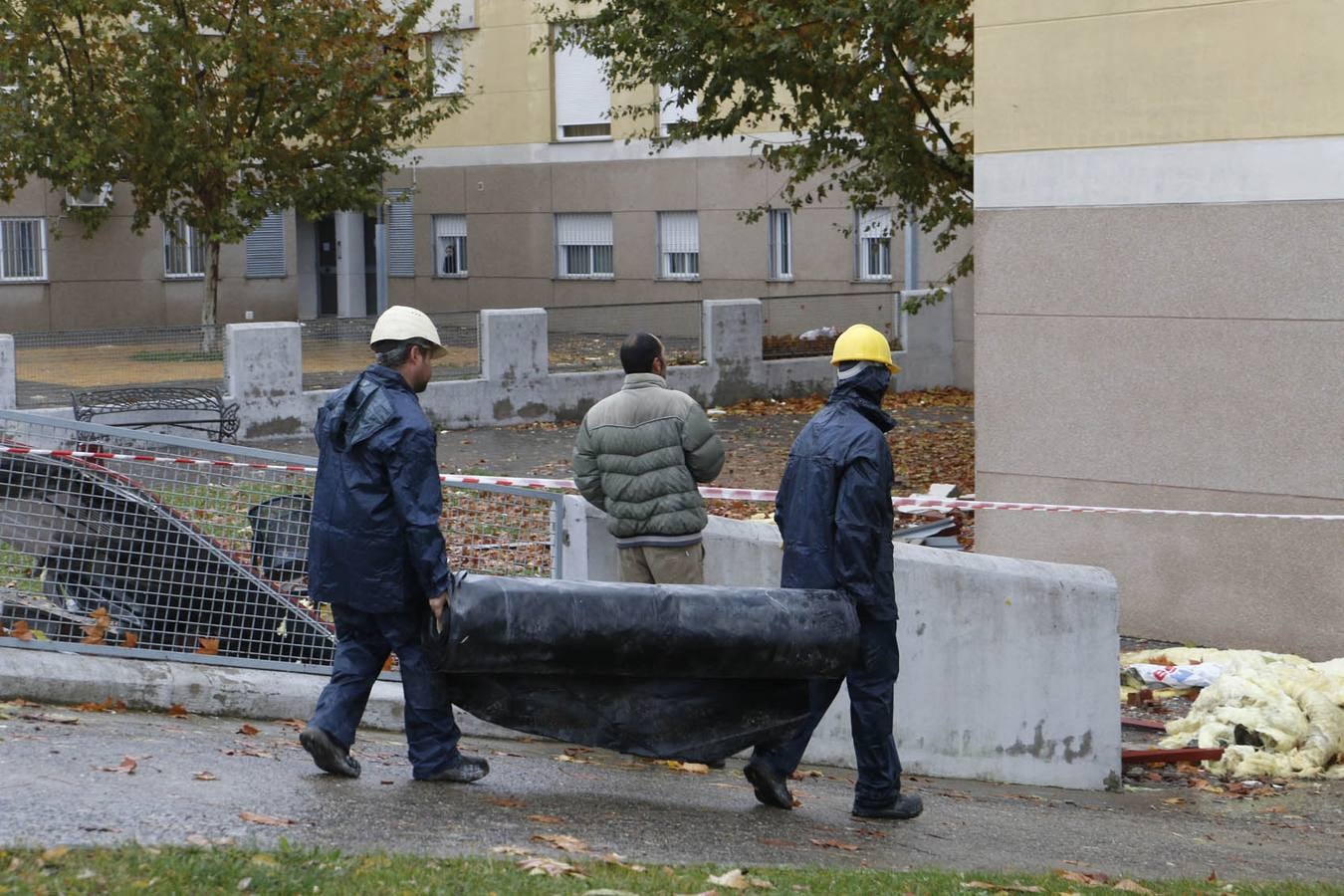 El fuerte viento provoca daños en Plasencia