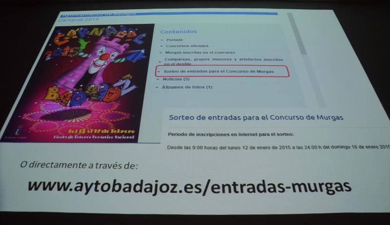 Sorteo deL orden de actuación del concurso de murgas de Badajoz